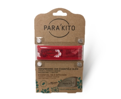 Parakito armband design rood met 2 tabletten 1st  drogist