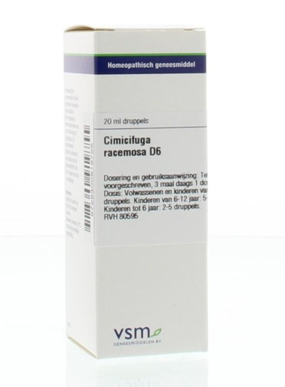 Foto van Vsm cimicifuga racemosa d6 20ml via drogist