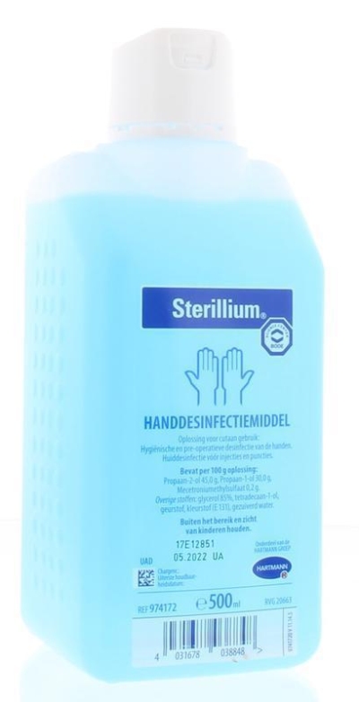 Foto van Sterillium handdesinfectie alcohol 500ml via drogist