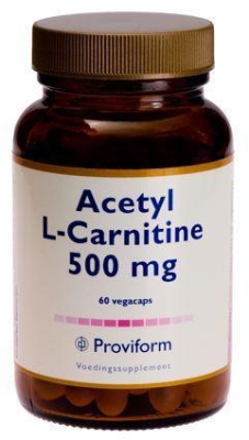 Foto van Proviform acetyl l-carnitine 500mg 60vc via drogist