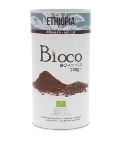 Foto van Bioco ethiopia gemalen koffie 250gr via drogist