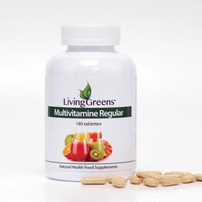 Foto van Livinggreens multi vitaminen en mineralen 180tb via drogist