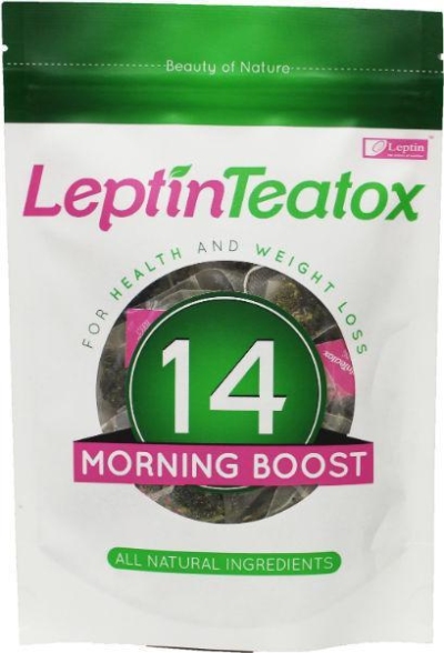 Leptin teatox detox morning boost thee 2.5 gram 14x2.5  drogist