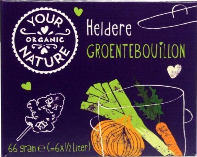Foto van Your organic nat groentebouillon zonder gist 66g via drogist
