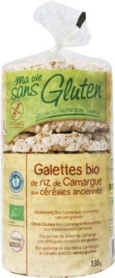Foto van Ma vie sans carmague rijstwafels met oergranen bio - glutenvri 130g via drogist