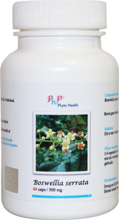 Foto van Phyto health pharma boswellia serrata 60caps via drogist