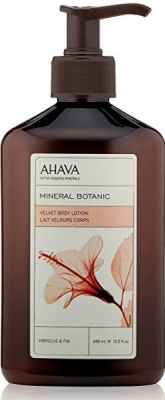 Foto van Ahava body mineral botanic hibiscus 85ml via drogist