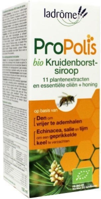 Foto van La drome propolis hoestsiroop/echinacea suikervrij 150ml via drogist