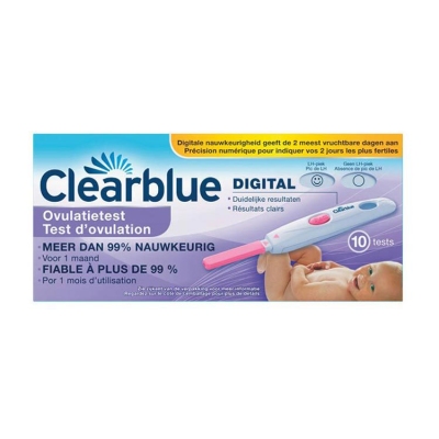 Foto van Clearblue digitale ovulatie stick 10st via drogist