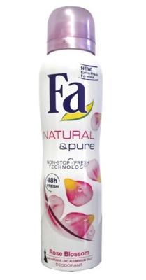 Fa deodorant spray natural & pure rose blossom 150ml  drogist
