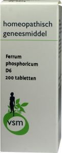 Foto van Vsm ferrum phosphoricum d6 200tab via drogist