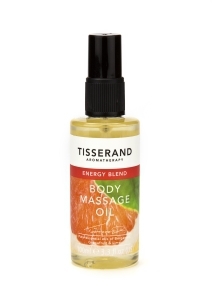 Foto van Tisserand body massage oil energy blend 100ml via drogist