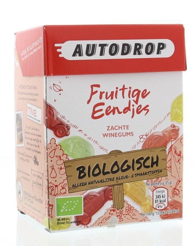 Foto van Autodrop bio fruitige eendjes 225g via drogist