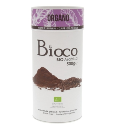 Foto van Bioco organo koffiebonen 500gr via drogist