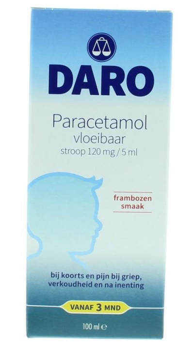 Foto van Daro kind vloeibare paracetamol 100ml via drogist