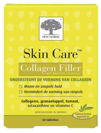 New nordic skin care collagen filler 60tab  drogist
