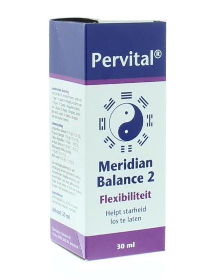 Foto van Pervital meridian balance 2 flexibiliteit 30ml via drogist