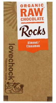 Foto van Lovechock rock almond cinnamon bio 80g via drogist