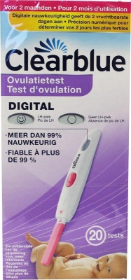 Foto van Clearblue digitale ovulatietest 20st via drogist