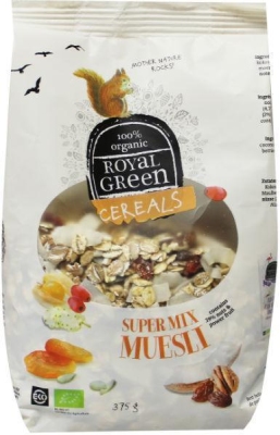 Royal green cereals super mix muesli 375g  drogist
