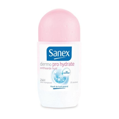 Foto van Sanex deoroller dermo pro hydrate 50ml via drogist