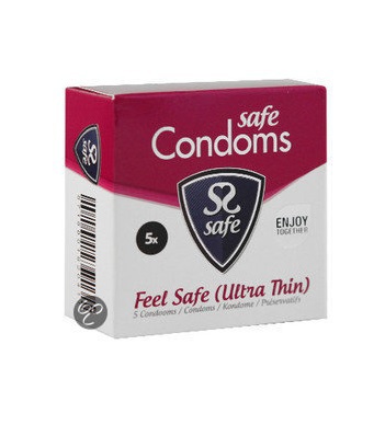 Foto van Safe condooms feel safe (ultra thin) 5st via drogist