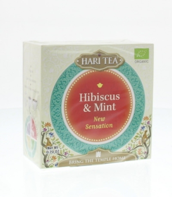 Foto van Hari tea new sensation hibiscus & mint 10st via drogist