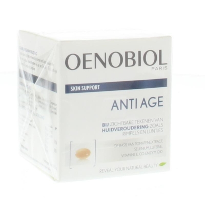 Foto van Oenobiol skin support anti-age capsules 30cp via drogist
