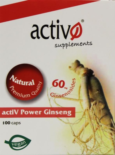 Foto van Activo activ power ginseng 100cp via drogist