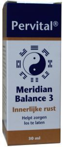 Foto van Pervital meridian balance 3 innerlijke rust 30ml via drogist