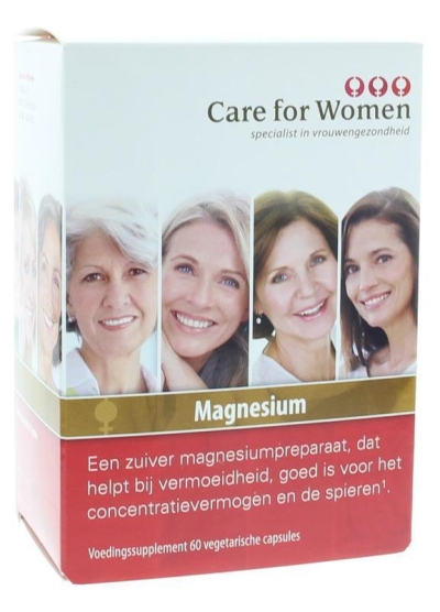Foto van Care for women magnesium 60tb via drogist