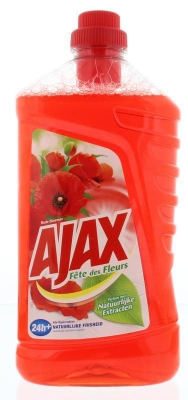 Foto van Ajax allesreiniger rode bloem 1000ml via drogist