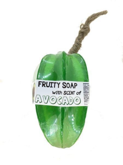 Foto van Fruity soap avocado zeep 115g via drogist