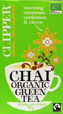 Foto van Clipper chai green tea bio 20st via drogist