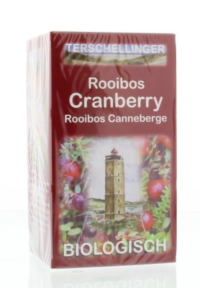 Foto van Terschellinger cranberry thee rooibos 20 zakjes via drogist