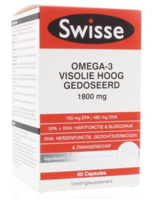 Foto van Swisse multiplus omega 3 visolie 60st via drogist