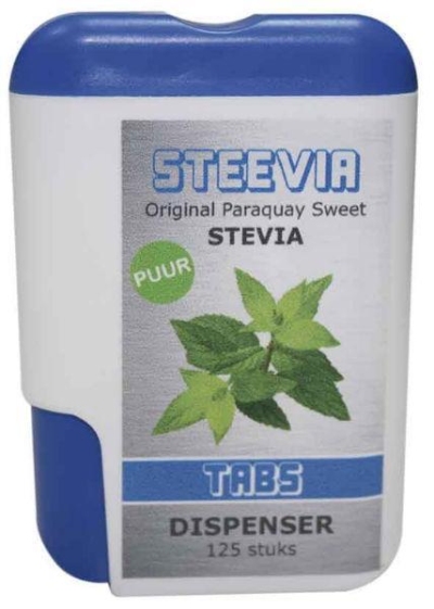 Foto van Steevia stevia tablet dispenser 125st via drogist
