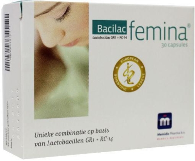 Foto van Memidis pharma bacilac femina 30 capsules via drogist