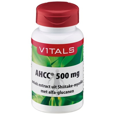 Foto van Vitals ahcc 500 mg 60ca via drogist