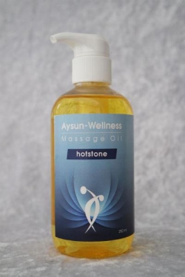Foto van Aysun-wellness massage olie hotstone 250ml via drogist