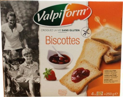 Foto van Valpiform toast beschuit 250g via drogist
