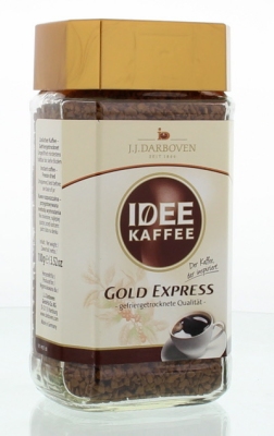 Foto van Idee koffie gold express oploskoffie 6 x 100gr via drogist