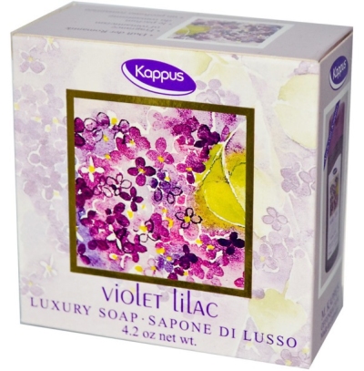 Foto van Kappus zeep violet lilac luxe 125 gram via drogist