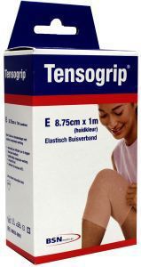 Foto van Tensogrip tensogrip e 1m x 8.75cm huidskleur 1st via drogist