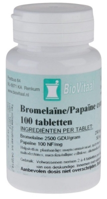Biovitaal bromelaine/papaine 100tb  drogist
