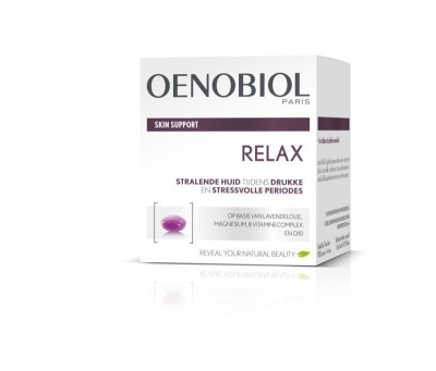 Foto van Oenobiol skin support relax capsules 40cp via drogist