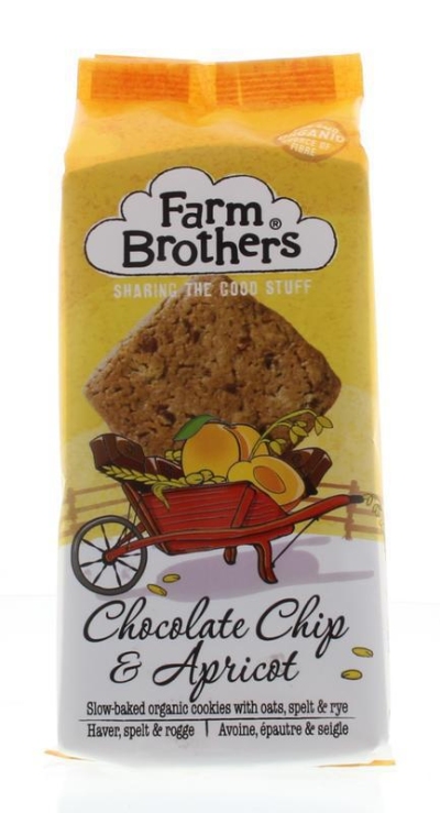 Farm brothers koekjes chocolate chip & abrikoos 150g  drogist