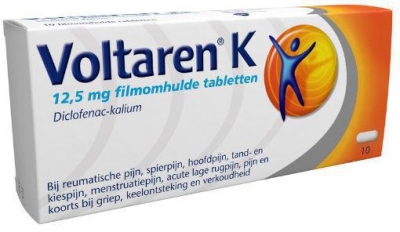 Foto van Voltaren k tabletten 12,5mg 10st via drogist