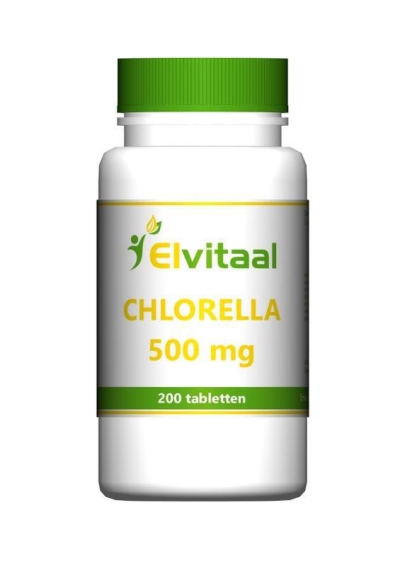 Foto van Elvitaal chlorella 500mg 200tb via drogist