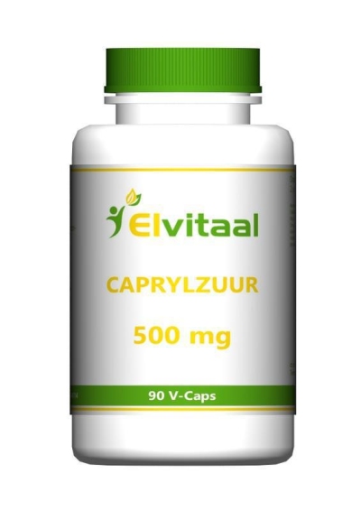 Foto van Elvitaal caprylzuur 500 mg 90vc via drogist